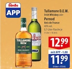 Aktuelles Tullamore D.E.W. Irish Whiskey oder Pernod Anis de France Angebot bei famila Nordost in Kiel ab 11,99 €