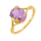 Le Manège à Bijoux Montauban - Promo Bague en or jaune et rhodié améthyste et diamants Promo Bague en or jaune et rhodié améthyste et diamants à 339,00 € dans le catalogue Le Manège à Bijoux à Montauban