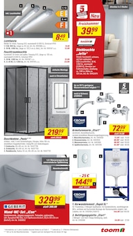 Dusche Angebot im toom Baumarkt Prospekt, gültig von 14.03.2026 bis 20.03.2026 Dusche Angebot im aktuellen toom Baumarkt Prospekt auf Seite 23