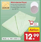 Netto Marken-Discount Neunkirchen-Seelscheid - Wohndecke Piqué Angebot im Prospekt Wohndecke Piqué bei Netto Marken-Discount im Neunkirchen-Seelscheid Prospekt für 12,99 €