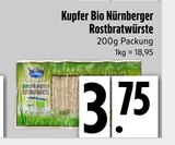 Bio Nürnberger Rostbratwürste von Kupfer im aktuellen EDEKA Prospekt für 3,75 €