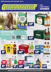 Getränkewelt Getränkemärkte Prospekt der aktuellen Woche mit 4 Seiten, gültig von 09.03.2026 bis 14.03.2026, in Kaarst und Umgebung Aktueller Getränkewelt Getränkemärkte Prospekt in Kaarst und Umgebung, "DIE GETRÄNKEKÖNNER" mit 4 Seiten, 09.03.2026 - 14.03.2026