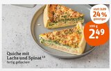 Aktuelles Quiche mit Lachs und Spinat Angebot bei tegut in Offenbach (Main) ab 2,49 €