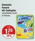 Power5 WC-Duftspüler von Domestos im aktuellen V-Markt Prospekt für 1,29 €