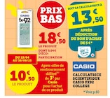Calculatrice scientifique FX92 Collège - Casio dans le catalogue Super U