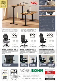 Bürostuhl im Möbel Bohn Prospekt "EXTRA LANGES EINKAUFS-WOCHENENDE" mit 20 Seiten (Stuttgart)