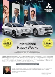 Aktueller Mitsubishi Tankstellen Prospekt für Weinheim: Mitsubishi Happy Weeks mit 1} Seite, 16.03.2026 - 12.04.2026