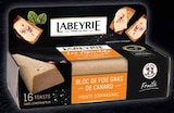 Bloc de foie gras de canard apéritif barquette - LABEYRIE en promo chez Intermarché Lyon à 4,59 €