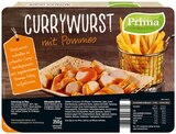 Currywurst mit Pommes im Angebot bei REWE in Jena Currywurst mit Pommes Angebote von Prima Menü bei REWE Jena für 2,22 €