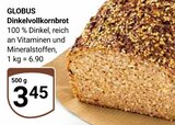 GLOBUS - Dinkelvollkornbrot Angebot im Prospekt Dinkelvollkornbrot bei GLOBUS im Prospekt "" für 3,45 €