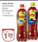 Eistee Pfirsich Angebote von Lipton bei GLOBUS Krefeld für 1,29 €