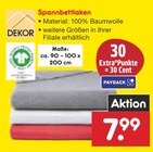 Aktuelle Spannbettlaken Angebote bei Netto Marken-Discount in Osnabrück Aktuelles Spannbettlaken Angebot bei Netto Marken-Discount in Osnabrück ab 7,99 €