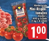 EDEKA - Mini-Rispentomaten Angebot im Prospekt Mini-Rispentomaten bei EDEKA im Prospekt "" für 1,00 €