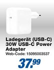 Ladegerät (USB-C) 30W USB-C Power Adapter im Angebot bei expert in Rheine Ladegerät (USB-C) 30W USB-C Power Adapter Angebote bei expert Rheine für 37,99 €