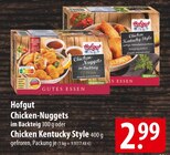 Hofgut Chicken-Nuggets oder Chicken Kentucky Style Angebote bei famila Nordost Stralsund für 2,99 €