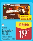 Sandwich-Eis XXL von Mucci für 1,99 € bei ALDI Nord im Angebot Sandwich-Eis XXL von Mucci im aktuellen ALDI Nord Prospekt