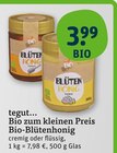 Aktuelle Honig Angebote bei tegut in Nürnberg Aktuelles Bio-Blütenhonig Angebot bei tegut in Nürnberg ab 3,99 €