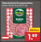 Aktuelle Wurst Angebote bei Netto Marken-Discount in Salzgitter Aktuelles Österreichische Wurstspezialitäten Angebot bei Netto Marken-Discount in Salzgitter ab 1,49 €