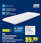 7-Zonen-Gelschaum-Matratzentopper von FAN im aktuellen Lidl Prospekt für 89,99 €