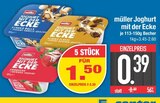 Joghurt mit der Ecke von müller im aktuellen EDEKA Prospekt für 0,39 €