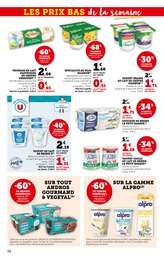 Prix et réduction Yaourt lait de chèvre dans le prospectus Super U en cours Offre Yaourt lait de chèvre dans le catalogue Super U du moment à la page 38