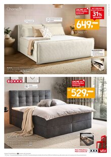 Boxspringbett im XXXLutz Prospekt "Bis zu 61 % in diesem Prospekt sparen!" mit 8 Seiten (Frankfurt (Main))