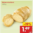 Netto Marken-Discount - Weizenmischbrot Angebot im Prospekt Weizenmischbrot bei Netto Marken-Discount im Prospekt "" für 1,49 €