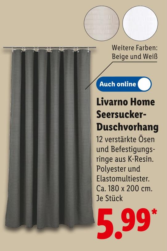 Seersucker-Duschvorhang