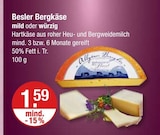 V-Markt Bobingen - Bergkäse mild Angebot im Prospekt Bergkäse mild bei V-Markt im Bobingen Prospekt für 1,59 €