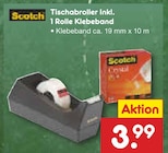 Tischabroller inkl. 1 Rolle Klebeband von Scotch für 3,99 € bei Netto Marken-Discount im Angebot Tischabroller inkl. 1 Rolle Klebeband von Scotch im aktuellen Netto Marken-Discount Prospekt