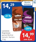 Espresso von Lavazza im aktuellen budni Prospekt