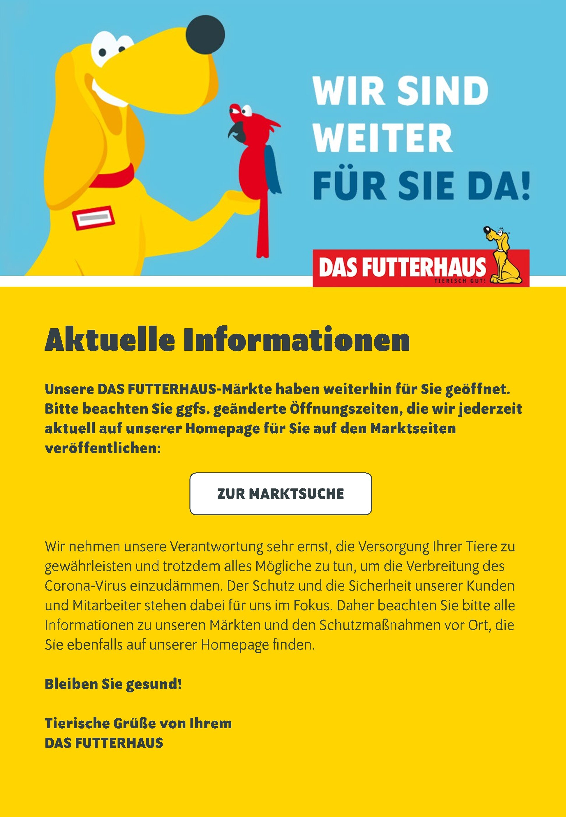 Das Futterhaus - Angebote, Infos und der aktuelle Prospekt