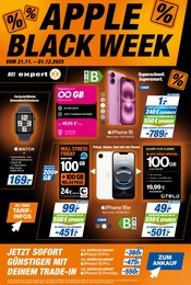 Aktueller expert Elektromärkte Prospekt in Jade und Umgebung, "APPLE BLACK WEEK" mit 2 Seiten, 21.11.2025 - 01.12.2025