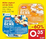 Joghurt mit der Ecke Angebote von Müller bei Netto Marken-Discount Neumünster für 0,35 €