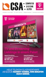 CSA Computer Prospekt für Duisburg: "TV und StreamingLieblinge in einem Paket", 8 Seiten, 01.07.2024 - 31.07.2024
