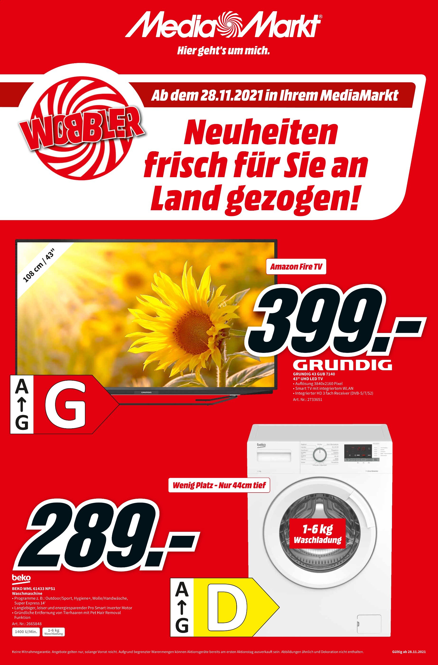 Media-Markt Prospekt für Emden mit 8 Seiten Media-Markt Prospekt für Emden: "Aktuelle Angebote", 8 Seiten, 29.11.2021 - 04.12.2021
