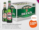 Pils im Angebot bei tegut in Aschaffenburg Pils Angebote von Beck's bei tegut Aschaffenburg für 10,99 €