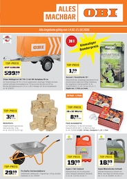 OBI Prospekt für Furth im Wald: "ALLES MACHBAR MIT OBI!", 4 Seiten, 14.02.2026 - 21.02.2026