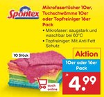 Mikrofasertücher 10er im Angebot bei Netto Marken-Discount in Leipzig Mikrofasertücher 10er Angebote von Spontex bei Netto Marken-Discount Leipzig für 4,99 €