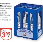 Aktuelle Mineralwasser Angebote bei GLOBUS in Duisburg Aktuelles Gerolsteiner Angebot bei GLOBUS in Duisburg ab 3,99 €