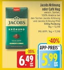 Krönung oder Café Hag im Angebot bei WEZ in Herford Krönung oder Café Hag Angebote von Jacobs bei WEZ Herford für 5,99 €