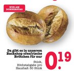 Aktuelles Ofenfrische Brötchen Angebot bei E center in Frankfurt (Main) ab 0,19 €