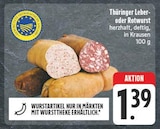 Thüringer Leber- oder Rotwurst Angebote bei EDEKA Nürnberg für 1,39 €