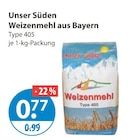 Weizenmehl aus Bayern von Unser Süden im aktuellen V-Markt Prospekt für 0,77 €