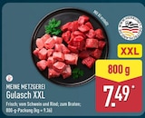 Gulasch XXL Angebote von MEINE METZGEREI bei ALDI Nord Aurich für 7,49 €