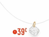 Promo collier câble oxyde de zirconium, 40 cm, or jaune 0,33 g à 39,00 € dans le catalogue E.Leclerc à Moisselles