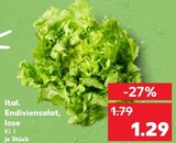 Aktuelle Salat Angebote bei Kaufland in Frankfurt (Main) Aktuelles Ital. Endiviensalat, lose Angebot bei Kaufland in Frankfurt (Main) ab 1,29 €