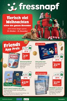 Katzenfutter im Fressnapf Prospekt "Tierisch viel Weihnachten" mit 27 Seiten (Stuttgart)