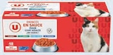Promo Émincés viandes et poissons pour chat à 11,99 € dans le catalogue Super U à Bruay-sur-l'Escaut