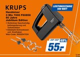 Handmixer 3 Mix 7000 F60858 60 Jahre Jubiläum Edition bei expert im Münchberg Prospekt für 55,00 €